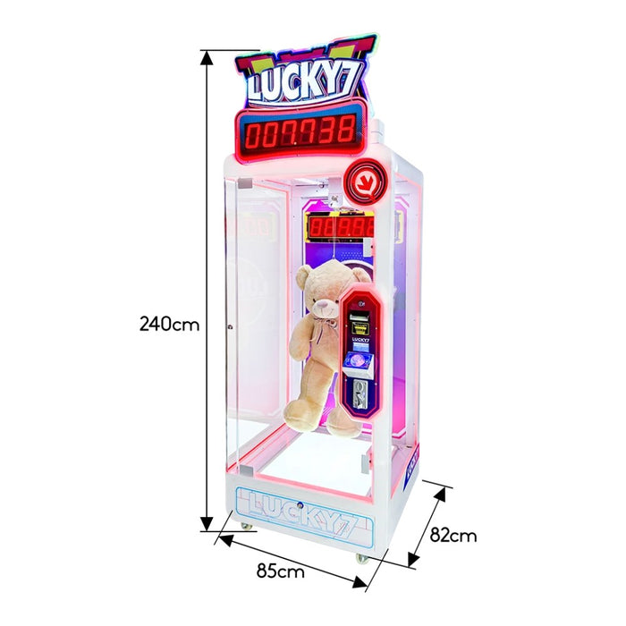 Dimensions du jeu d'adresse pour salle d'arcade LUCKY 7.