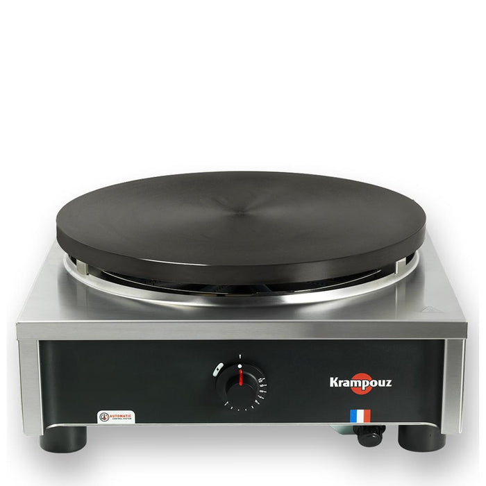 Crêpière gaz carrée Krampouz Confort, régulation thermostatique, plaque Ø40 cm – CTCH4MA-KR