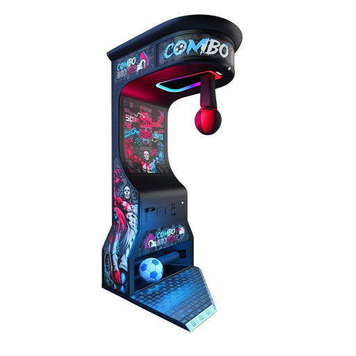 Combo Boxer Basic Ritter, machine de jeu de force 2-en-1 avec coup de poing et coup de pied