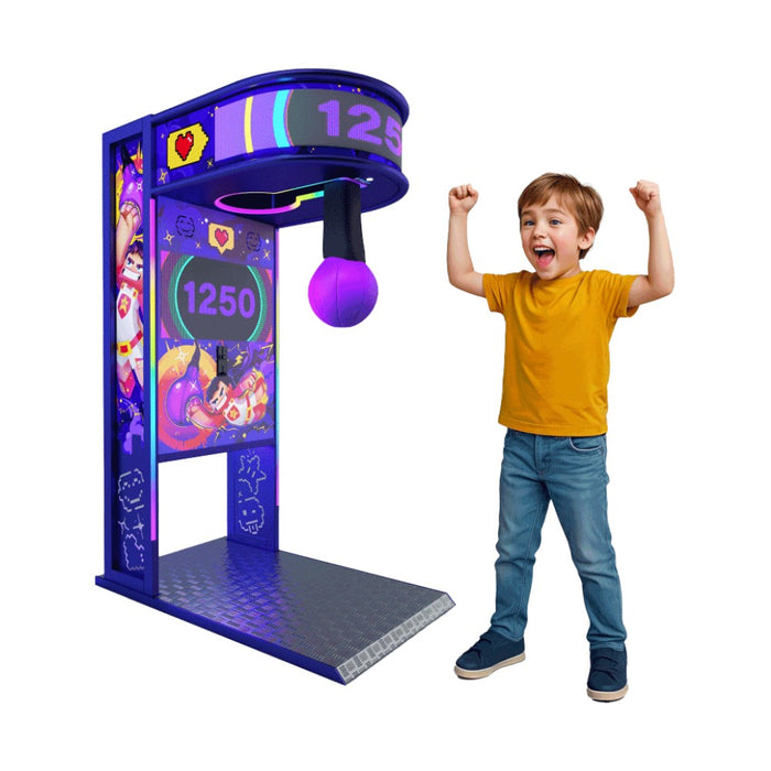 BoXer Arcade Kids - Machine à coup de poing forain - Jeu de force ludique pour enfants