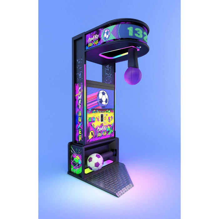 Combo Boxer - Machine à coup de poing 2 en 1 - Jeu de force arcade