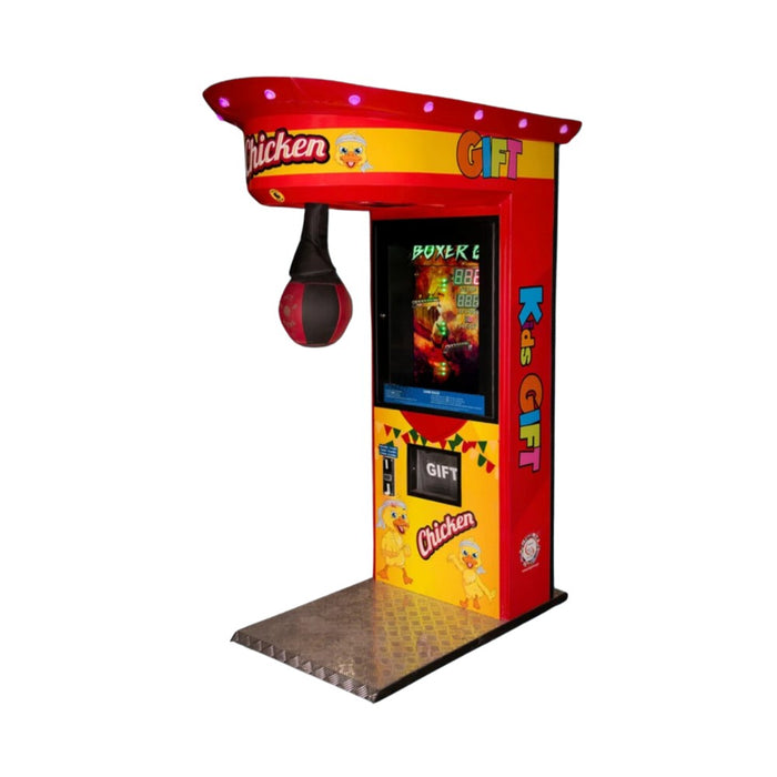 KIDS BOXER CHICKEN GIFT - Rouge - Machine à coup de poing - Jeu de force pour enfants