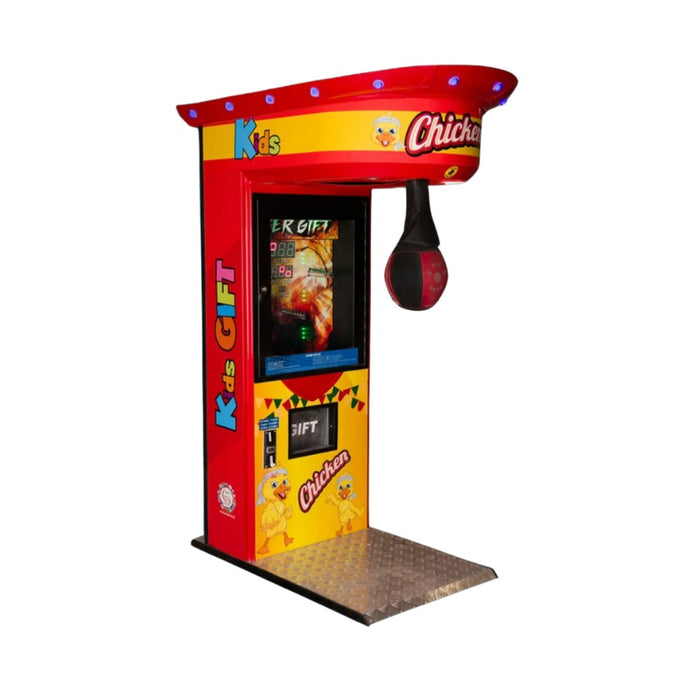 KIDS BOXER CHICKEN GIFT - Rouge - Machine à coup de poing - Jeu de force pour enfants