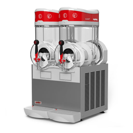 GIANT – machine à granita 2 x 15 L vue de côté avec cuves vides 