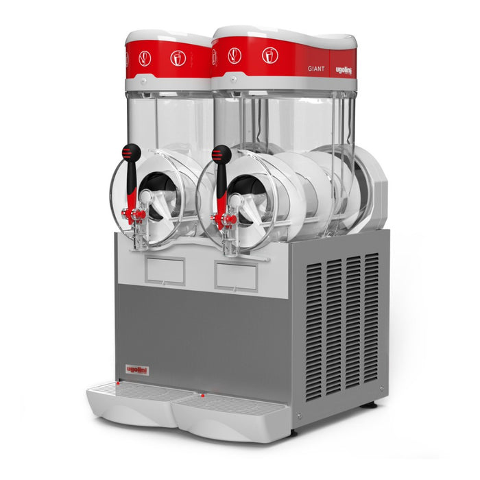 GIANT – machine à granita 2 x 15 L vue de côté avec cuves vides 