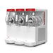 ICON 6/3 – machine à granita 3 bacs vue de côté avec cuves vides