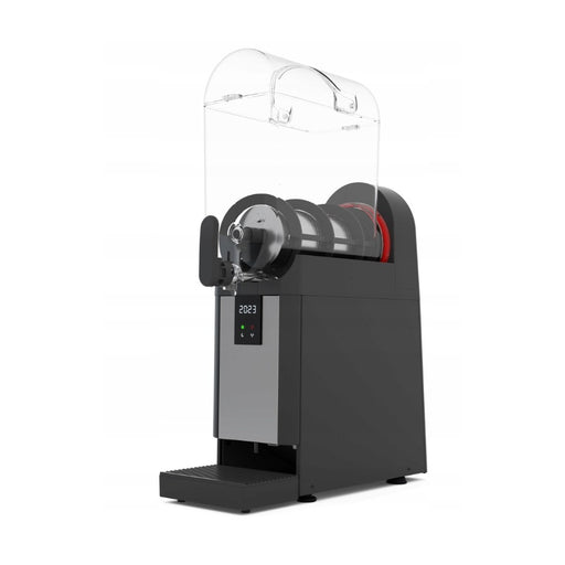 Machine à granita SMART V-AIR 1 bac 15L – vue de face avec écran digital, ventilation verticale compacte et réservoir grande capacité pour usage professionnel.