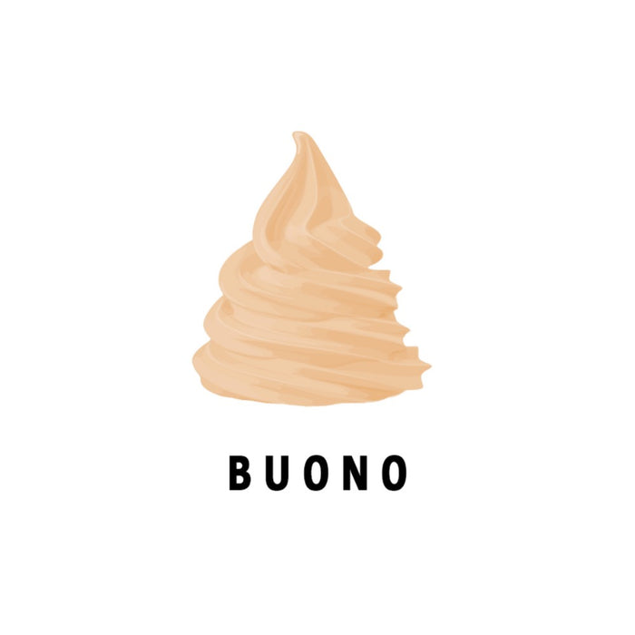 Glace italienne au goût noisette réalisée avec le mix à glace liquide BUONO Triomphe.