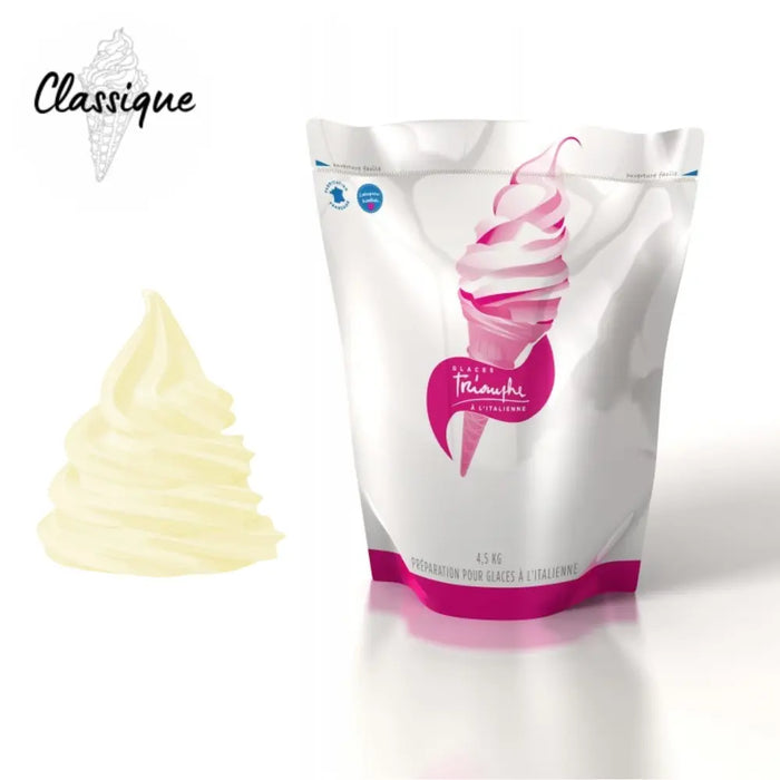 Mix à glace à l'Italienne - 2x 4.5kg - Parfum VANILLE