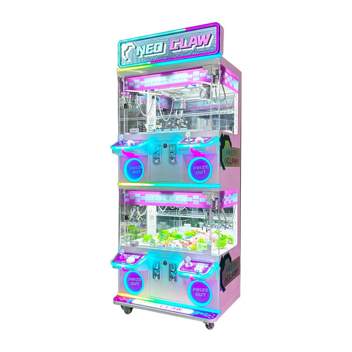 Neo Claw 3 (4P), borne d'arcade avec petites pinces et commandes lumineuses