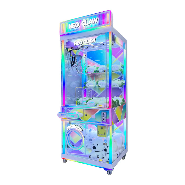 Neo Claw 31, machine à pince avec box inférieure transparente pour présenter des peluches