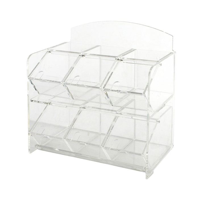 Conteneur KARAMEL - Organisateur Professionnel 6 Boîtes Amovibles en Plexiglass Transparent.