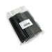 Pailles en papier noires de 200 mm de longueur et 6 mm de diamètre.