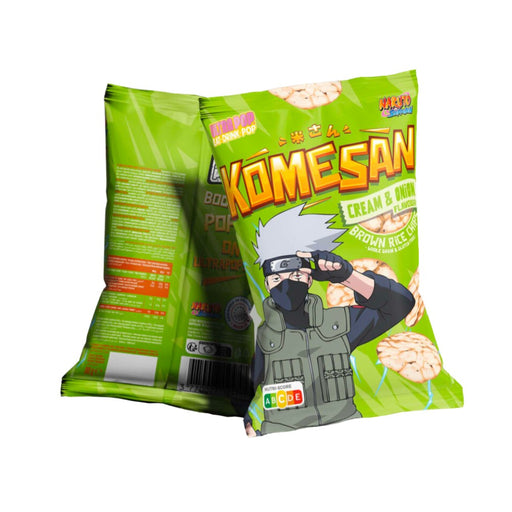 Paquet de chips Komesan de la série naruto.
