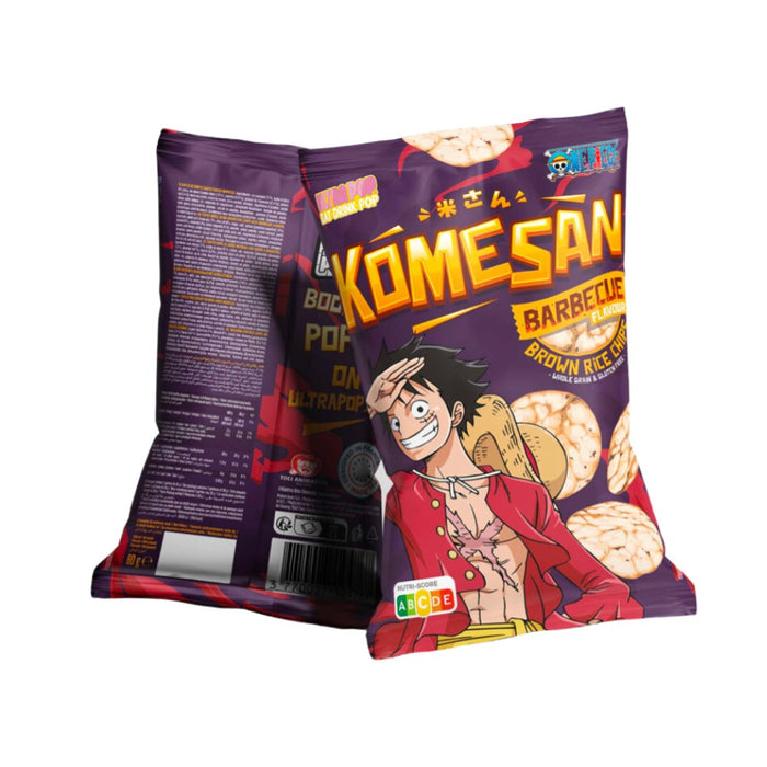 Paquet de chips Komesan de la série One Piece, modèle Luffy.
