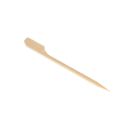 Piques en bambou "Golf" de 9 cm, parfaits pour présenter tapas, apéritifs et mini-burgers de manière élégante.