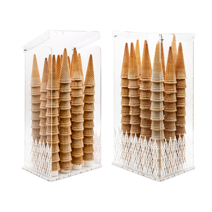 Porte-cône BRIO 12/C Professionnel en Plexiglass Transparent avec Cônes Téflon Retournés - 12 Emplacements