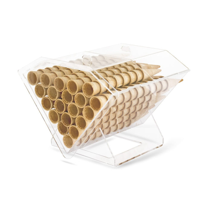 Porte-Cône Professionnel CUNA en Plexiglass Transparent - Capacité 180 Cônes