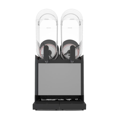 Machine COOL 2 bacs – vue de face avec écran central, filtres accessibles et réservoirs visibles.