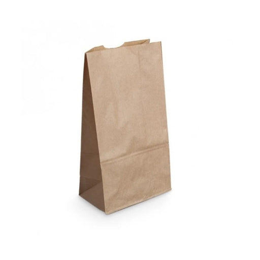 Sac papier SOS sans poignée en kraft 70 g/m², format 22 x 16 x 40 cm, parfait pour la vente à emporter et les petites commandes.