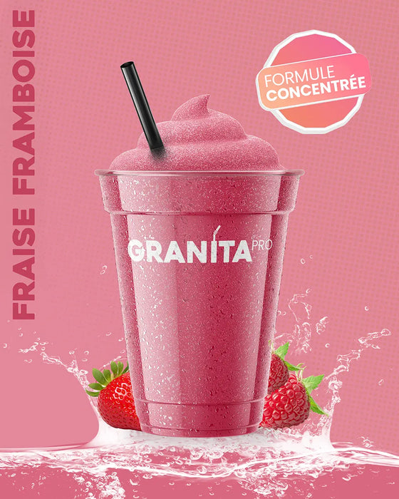 Concentré granita FRAISE FRAMBOISE - Granita Pro - 3×2 L