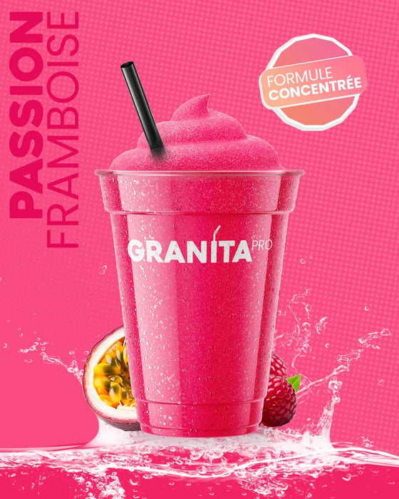 Le concentré granita PASSION FRAMBOISE - Granita Pro - 3×2 L
