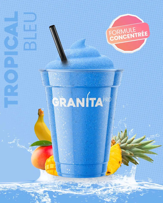 Concentré granita TROPICAL BLEU - Granita Pro - 3×2 L