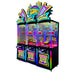 Ticket Carnival, machine à pince à tickets avec trois postes de jeu et façade décorative