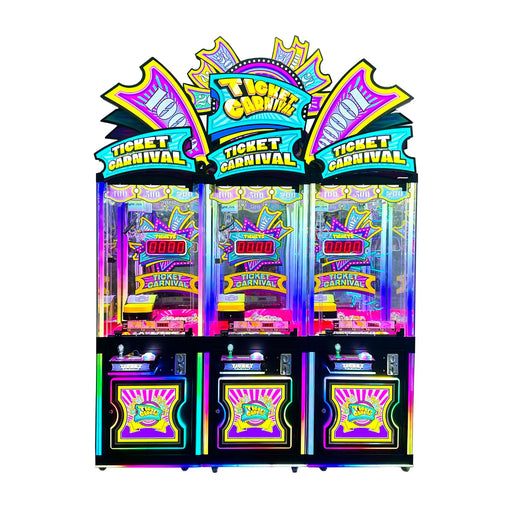 Ticket Carnival, modèle à trois postes pour la capture de rouleaux de tickets