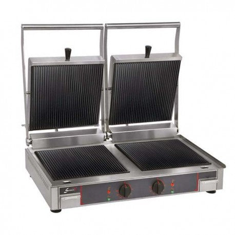 Grill vitrocéramique double SOFRACA 10232VRR – plaques rainurées