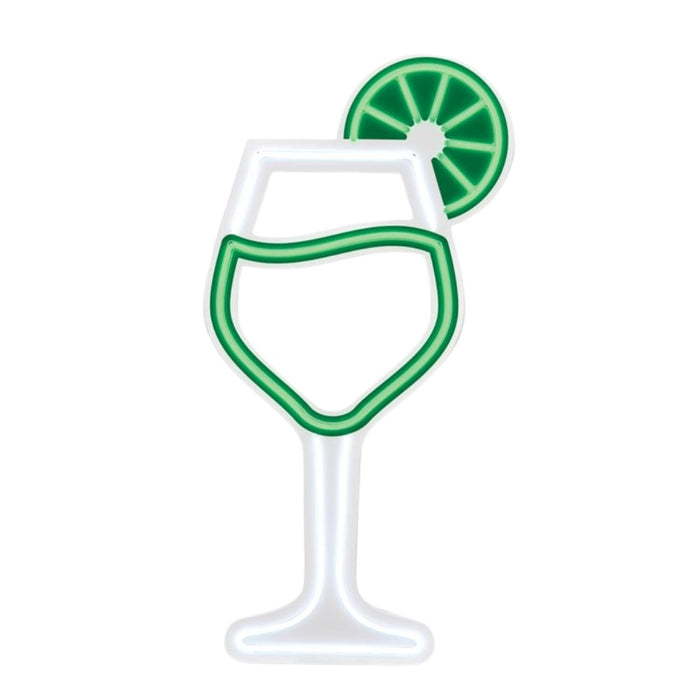 Verre Spritz en LED Flexible Vert - 3 tailles - Signalétique