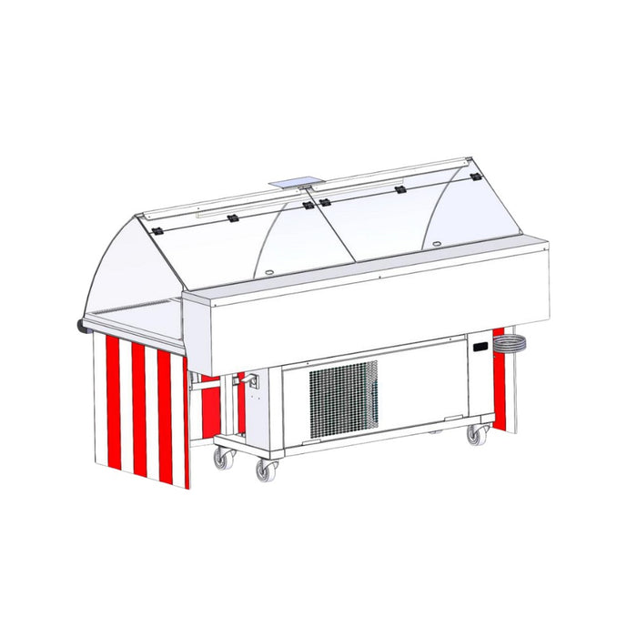 Vitrine Pliante Mobile Réfrigérée VPM 2000
