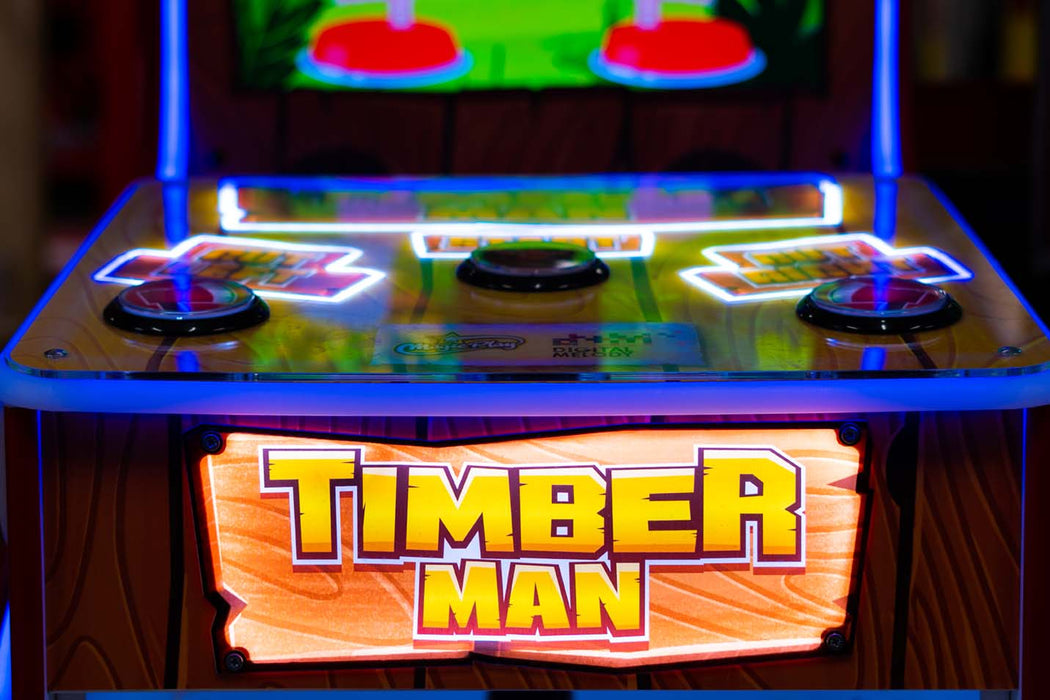 Zone de contrôle 3 du jeu d'arcade Timberman de la marque Magic Play.