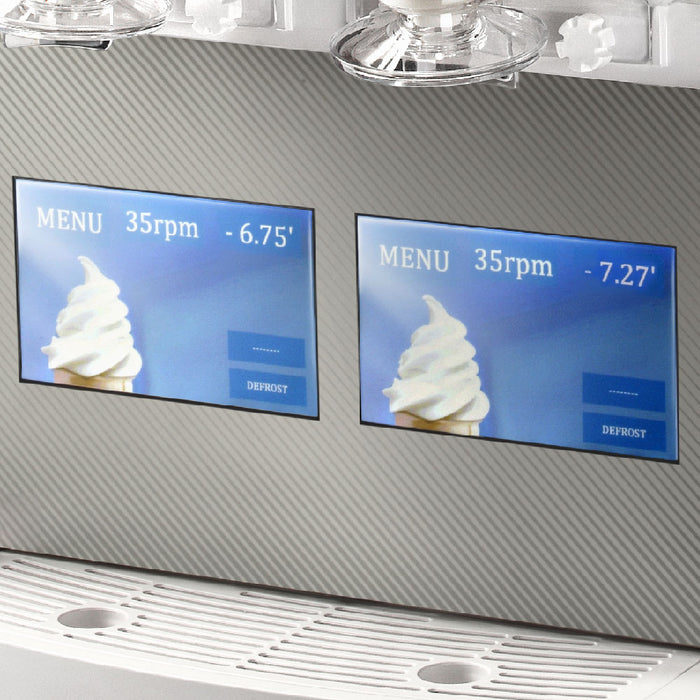 GT TOUCH 2 - Machine à crème glacée, yaourt glacé, sorbet ou granité - écran tactile - 2x5L - 600w