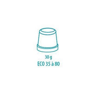 Machine à glaçons pleins à injection ECO45A - 40kg/24h - stockage 15kg - refroidissement à air