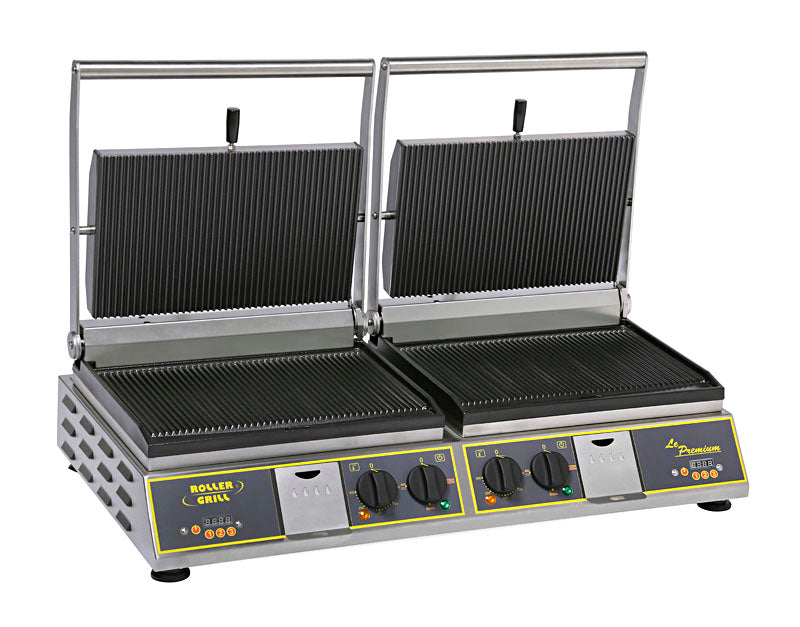 Contact-grill double Premium en fonte émaillée - 6800w