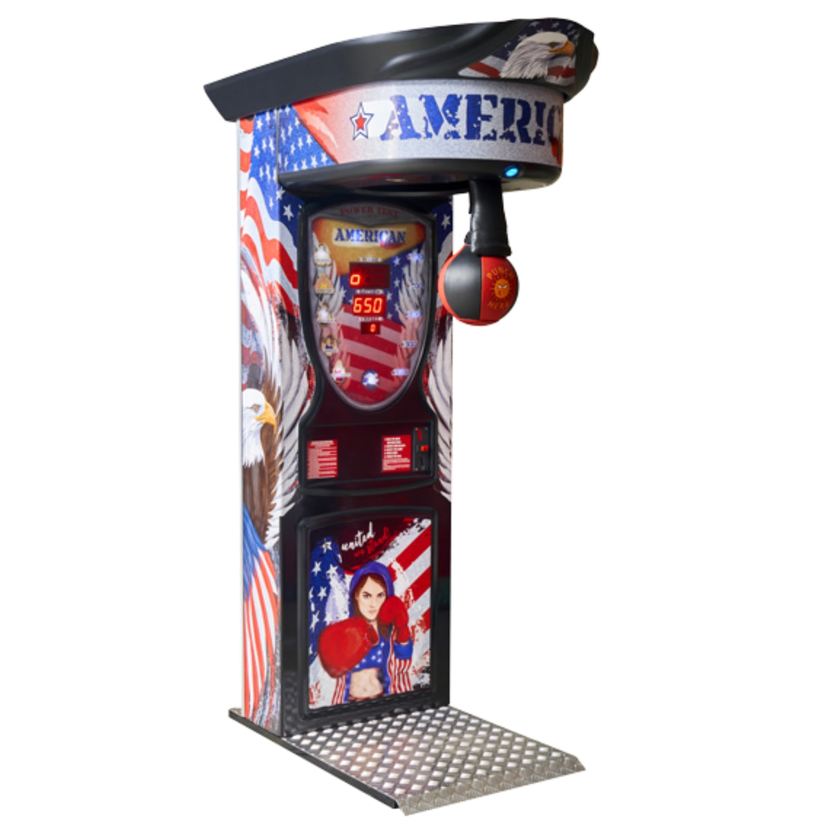 AMERICAN BOXER - machine à coup de poing - jeu de force — FestiMarketFrance