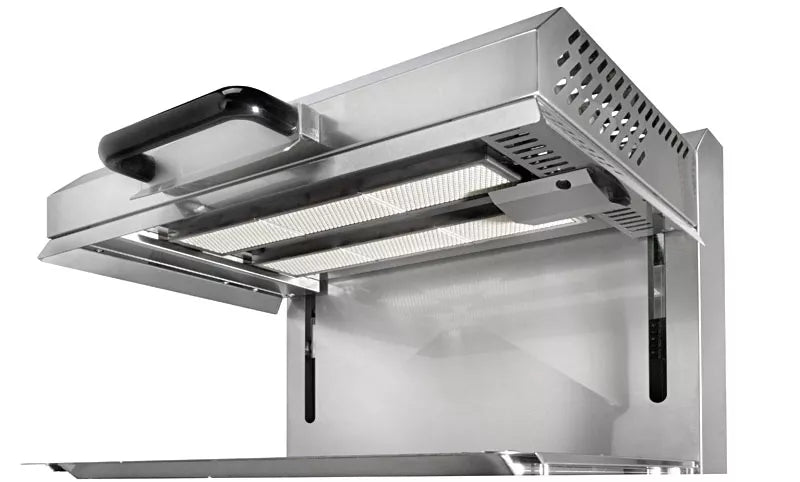 Salamandre à gaz SGM 600 à toit mobile - 2 zones de cuisson - 600x640x590 mm - 5000w